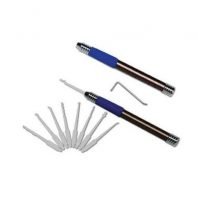 Dyrkset i pennformat med fem olika verktyg i kompakt design